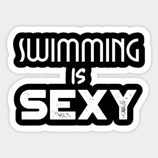 swimmers humor, fun swimming, quotes and jokes v22 Sticker